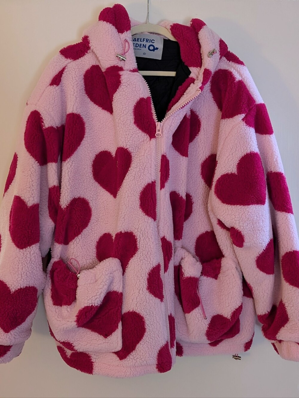 Aelfric Eden Sherpa Heart Oversized Hoodie